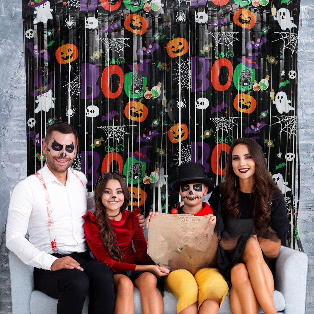 Halloween Party Decoration Rain Silk Curtain