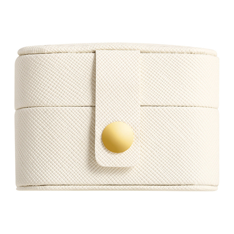Mini Leather Jewelry Box for Rings and Earrings