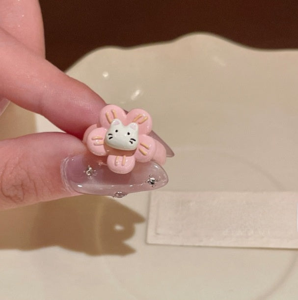 Cartoon Animal Rotatable Open Ring