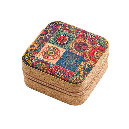 Premium cork jewelry box