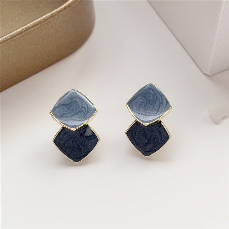 S925 Silver Drop Shape Vintage Earrings for Women