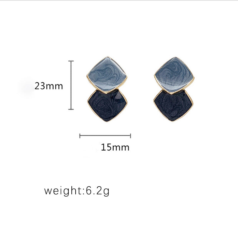 S925 Silver Drop Shape Vintage Earrings for Women