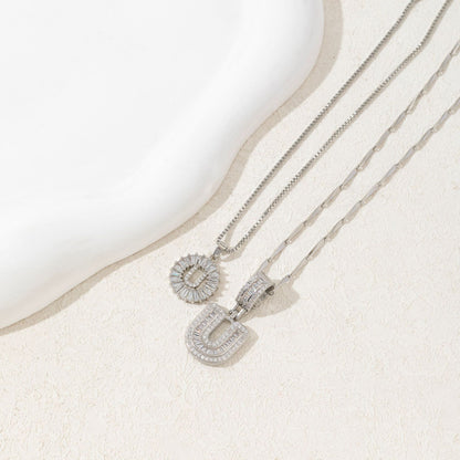 letter pendant necklace