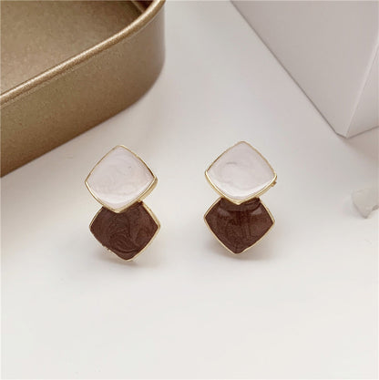 S925 Silver Drop Shape Vintage Earrings for Women