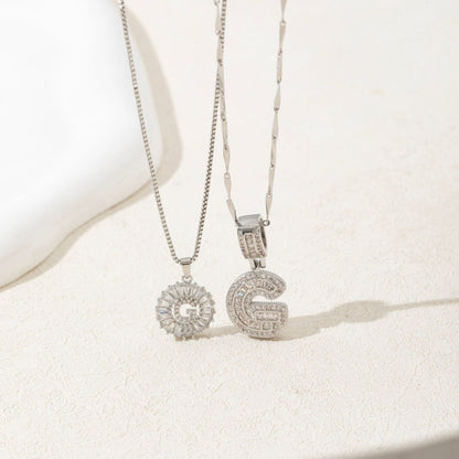 letter pendant necklace