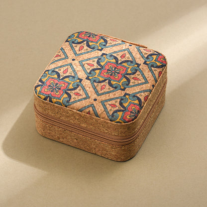 Premium cork jewelry box