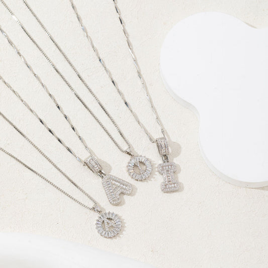 letter pendant necklace