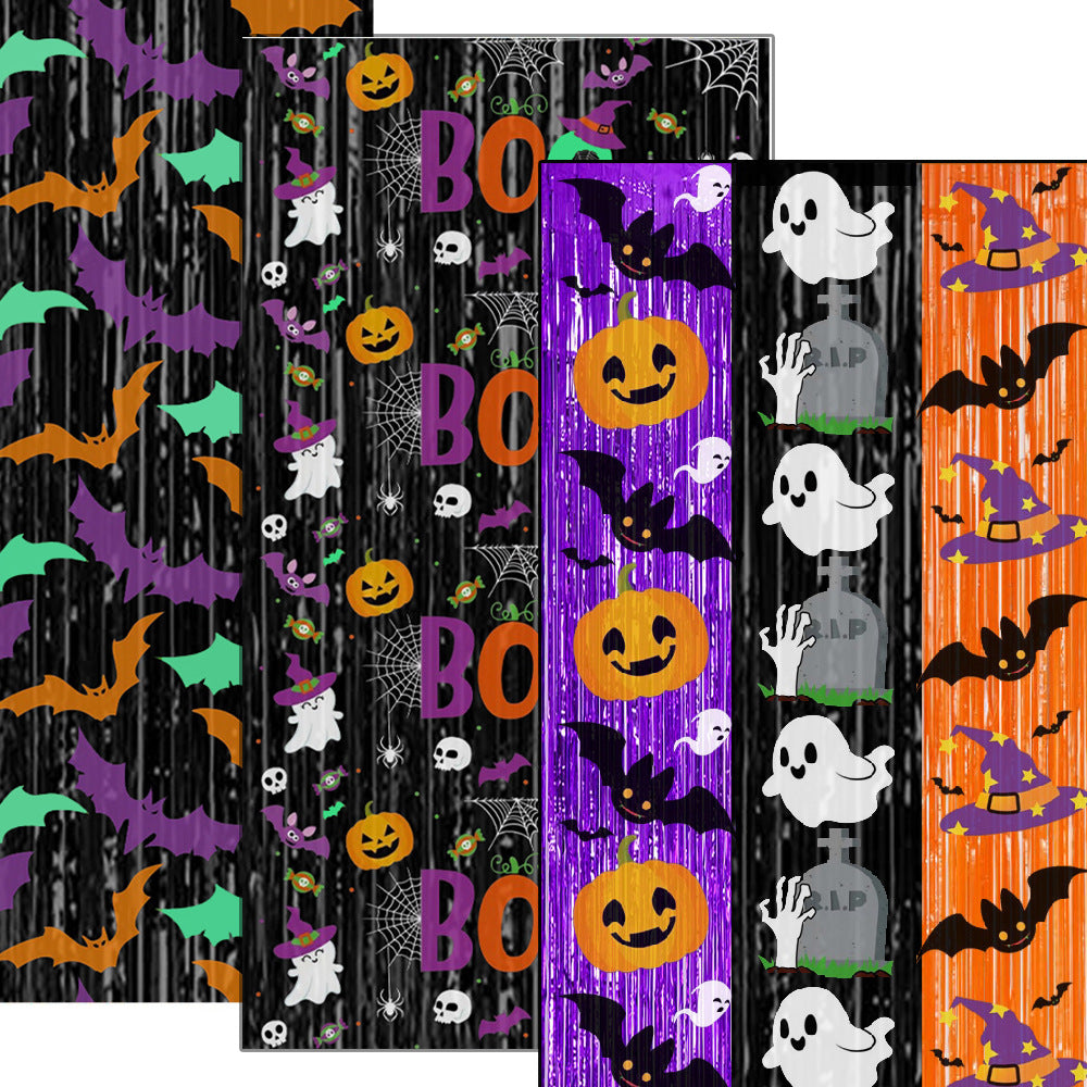 Halloween Party Decoration Rain Silk Curtain