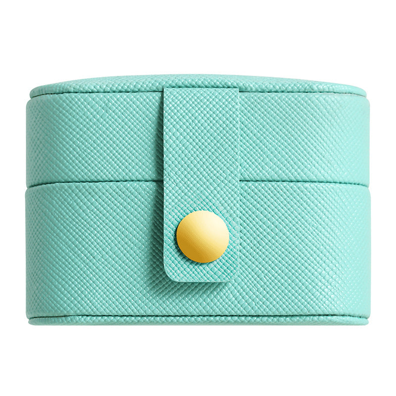 Mini Leather Jewelry Box for Rings and Earrings
