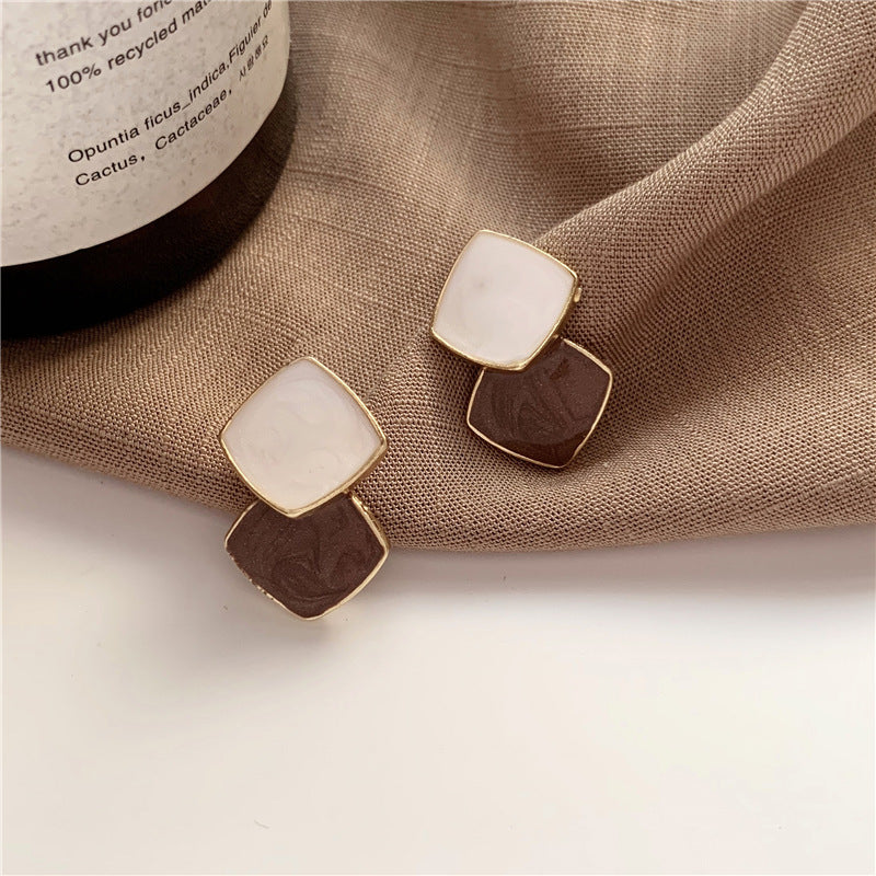 S925 Silver Drop Shape Vintage Earrings for Women