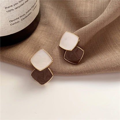 S925 Silver Drop Shape Vintage Earrings for Women