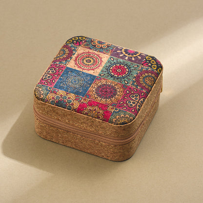 Premium cork jewelry box
